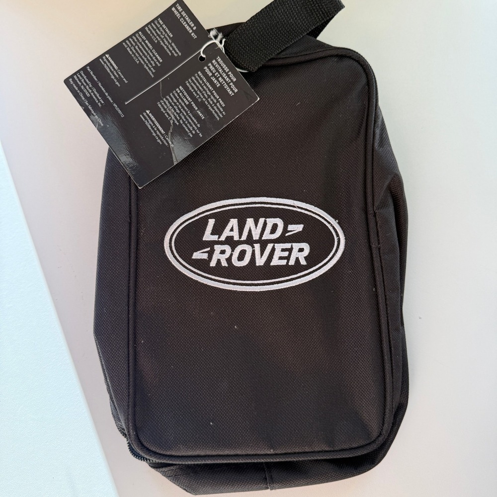 Land Rover Black Nylon Utility Bag Tire Detailer Wheel Cleaner Kit VPLGY0112 NEW